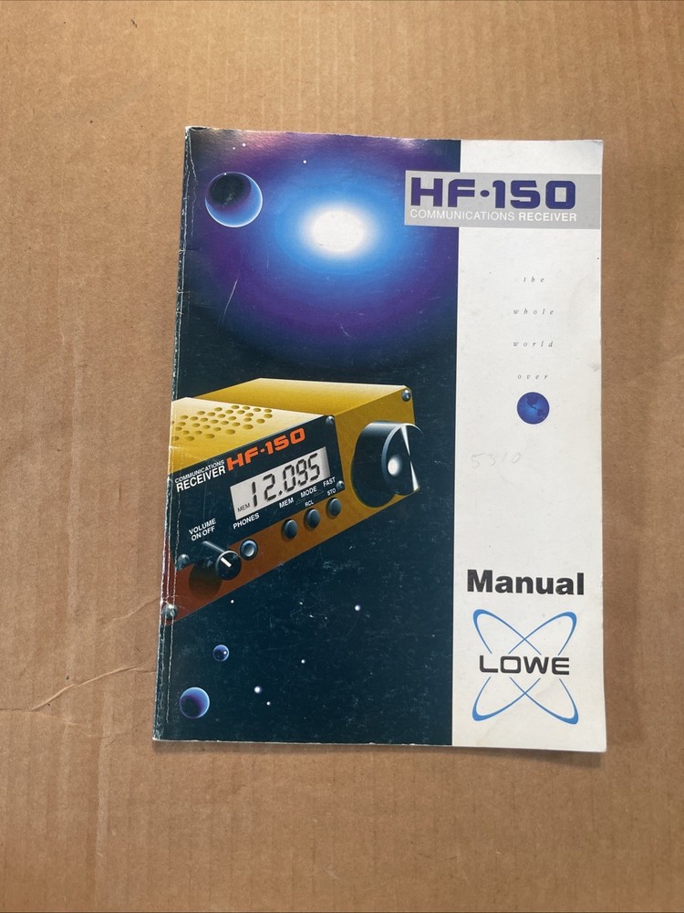 Original User Manual For Lowe HF-150 Shortwave Radio Receiver CA shipping Good!