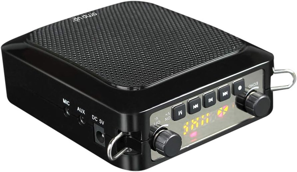 Amp-Up! Personal UHF Voice Amplifier with Wireless Microphone, Black