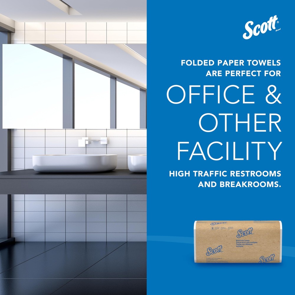 Scott Professional Universal Multifold Paper Towels Bulk 03650 Absorbency