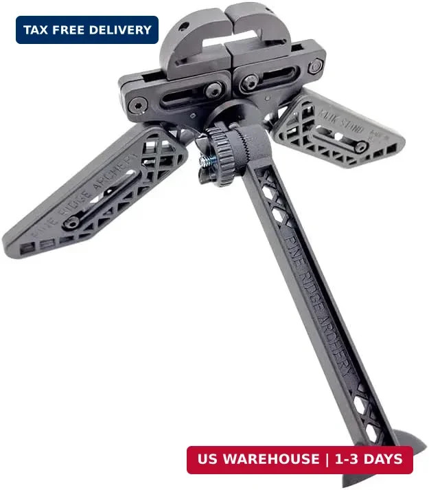 Pine Ridge - Kwik Stand Tri-Pod Bow Support - Stable Bow Stand for Compound and