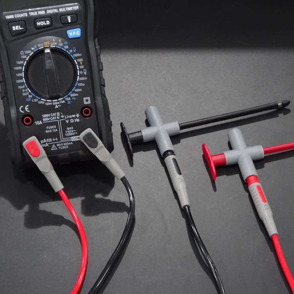 Multimeter Test Lead Kit with 4mm Banana Plug & Piercing Probe