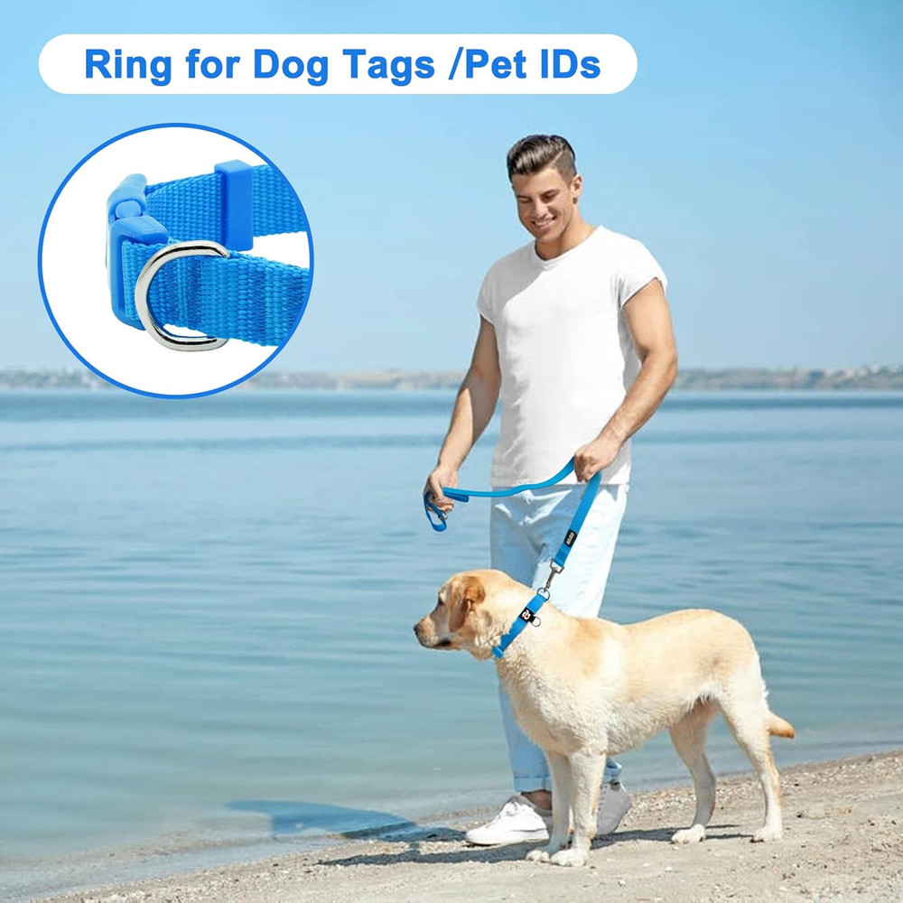 3 Pack Dog Collars Comfortable and Adjustable Nylon Dog Collars for for Small Do