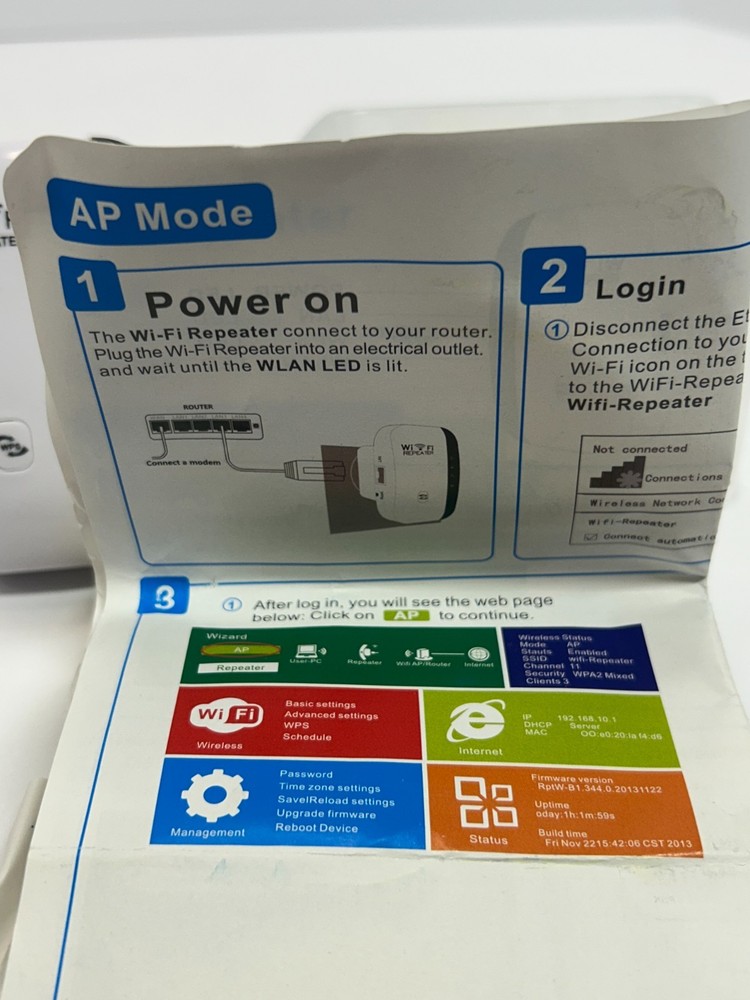 Wireless-N Wifi Repeater MT02 Super Boost WLAN Network