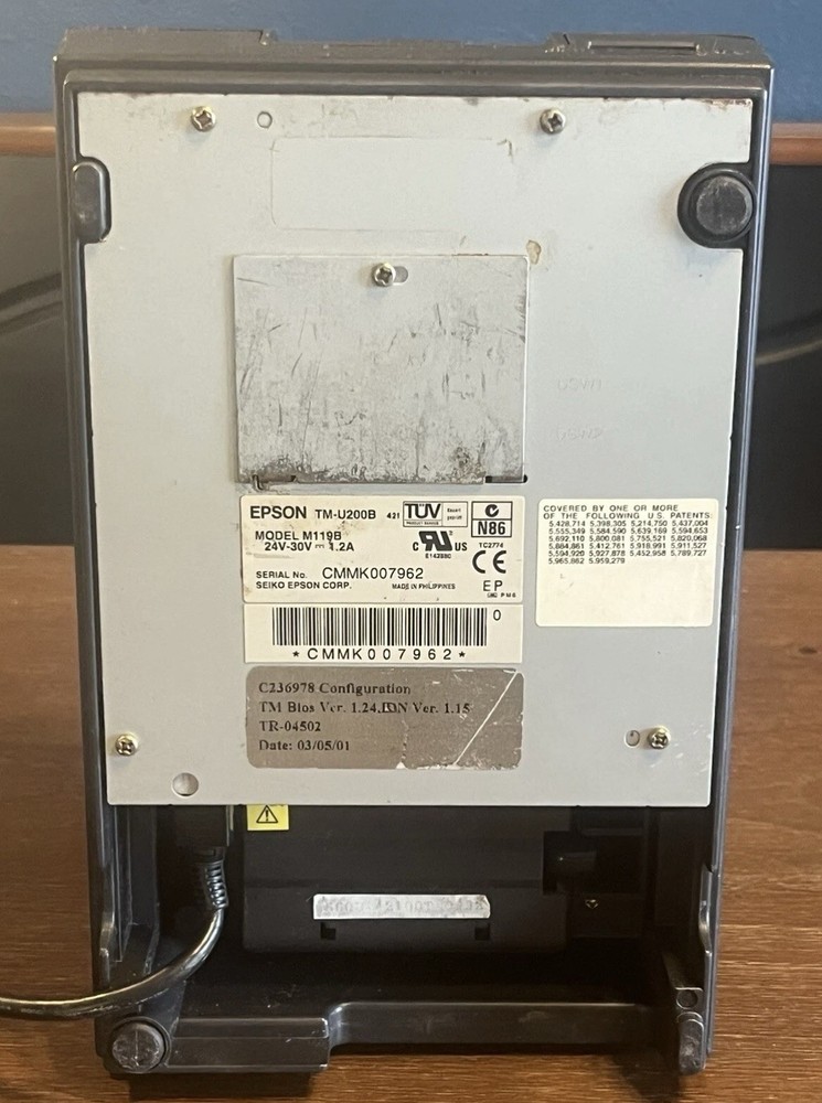 MICROS TM-U200B M119B EPSON KITCHEN BAR POS RECEIPT PRINTER