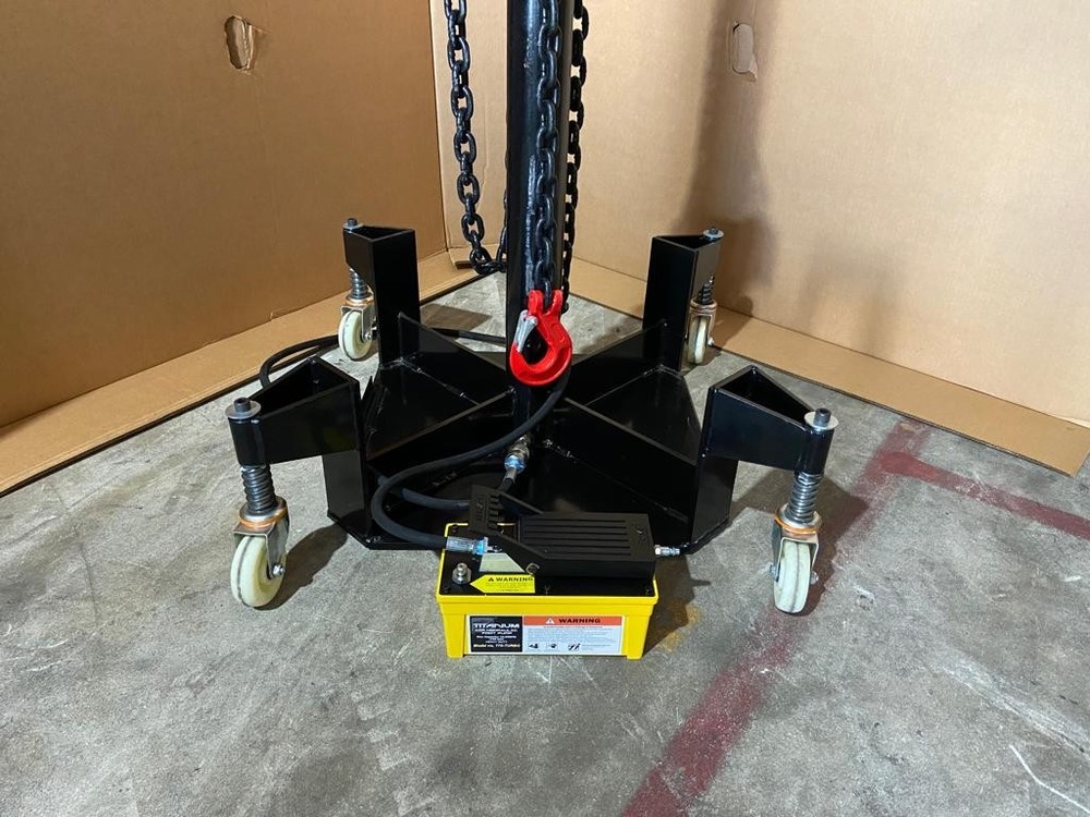 10 TON AUTO BODY PULLING TOWER Frame Machine INCLUDE PUMP CYLINDER CHAINS BEST1