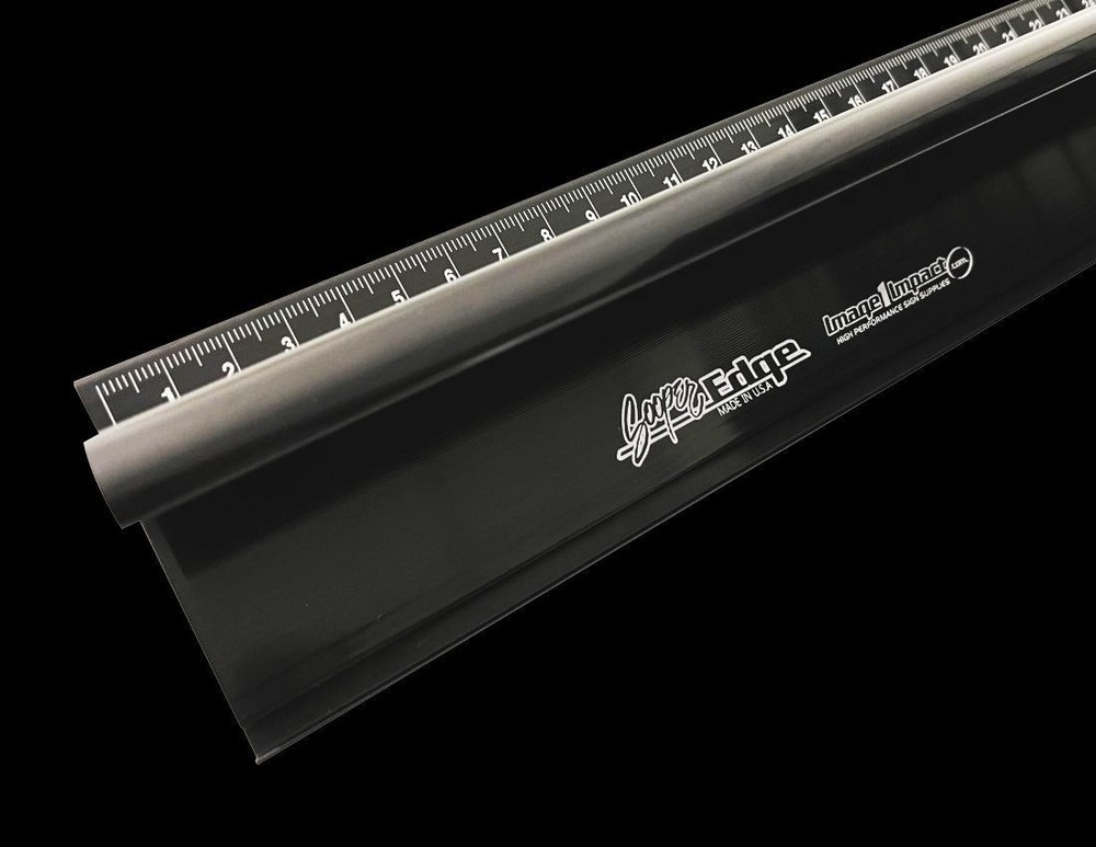 52" SOOPER EDGE Black Anodized Safety Ruler