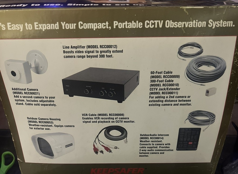 Vtg Keepsafer by Linear Compact Portable CCTV Observation System NOS NIB