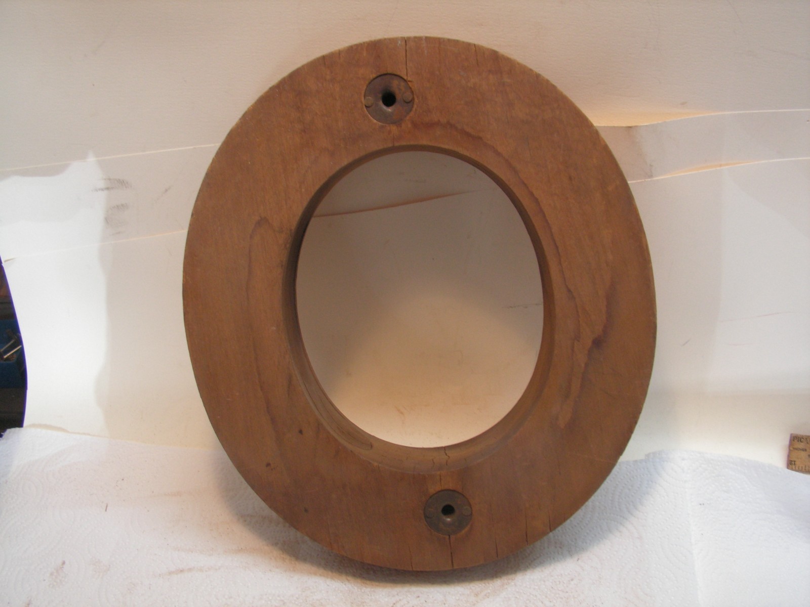 Antique Wooden Block Hat Brim Mold Millinery Form 32 6 3/4 2 5/8? 11" 12 5/8"