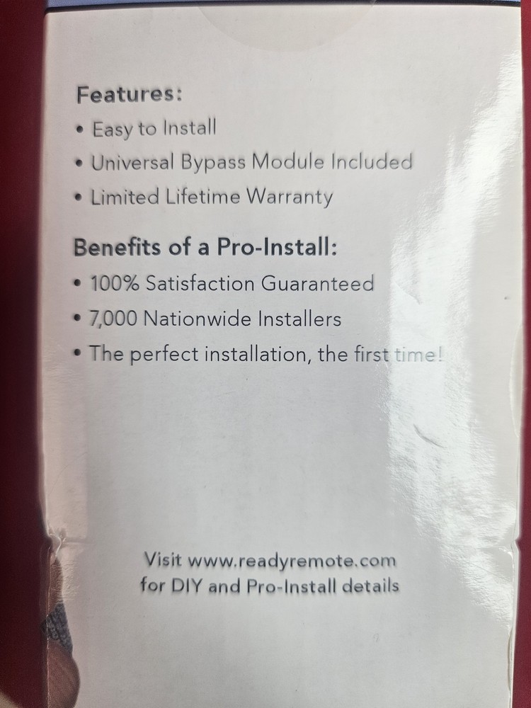 Ready Remote Remote Start & Keyless Entry 24923B