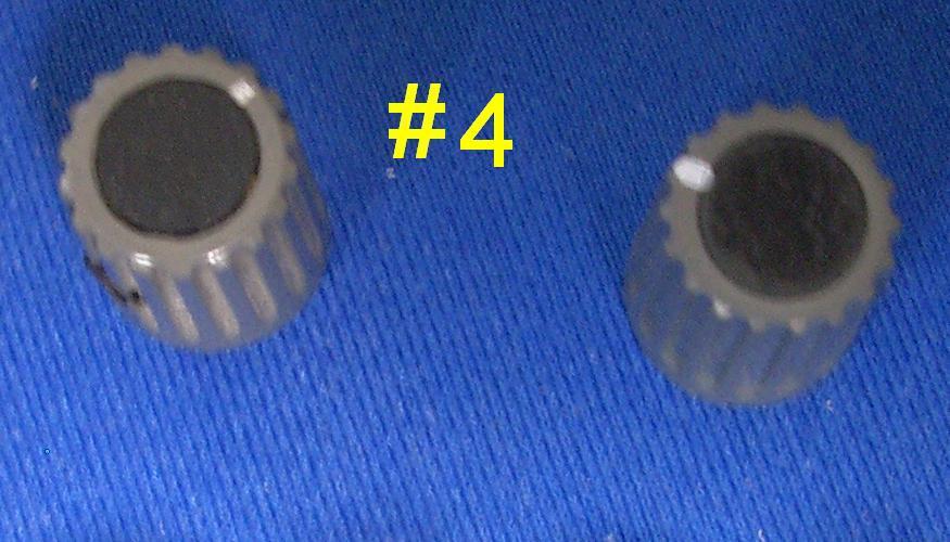 Small Gray Tektronix TEK knobs, Assorted styles, Sold in pairs