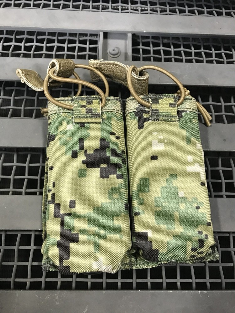 AOR2 EAGLE SOFLCS MP7 Double Mag Pouch, DEVGRU, NWU Camo