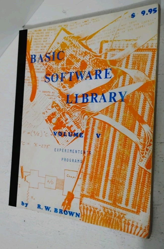 BASIC Software Library Vol II, V, VIII- R.W. Brown Programming Set Vintage
