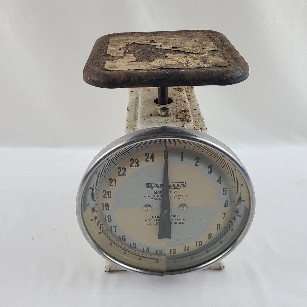 Vintage Hanson Utility Scale 25lbs (Model 1371) *Functions*