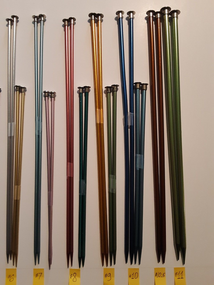 21 Complete Sets Single Point Knitting Needles Boye, Bates, other, 14", 10"