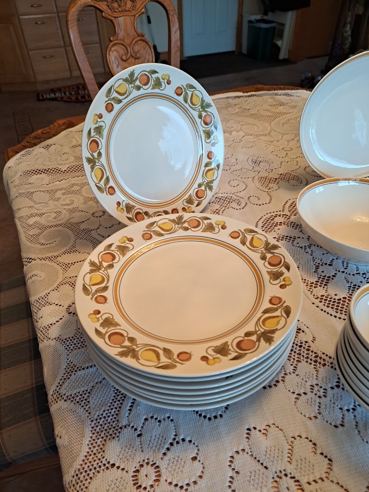 Franciscan Dinnerware Pickwick Pattern 42 Piece Grouping Ceramic Porcelain
