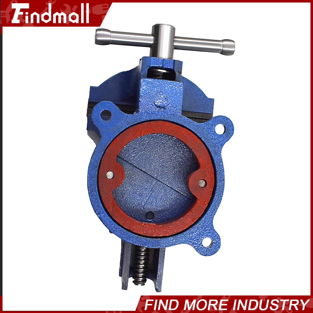 Findmall 5" Bench Vise with Anvil Swivel Locking Base Table Top Clamp Heavy Vice