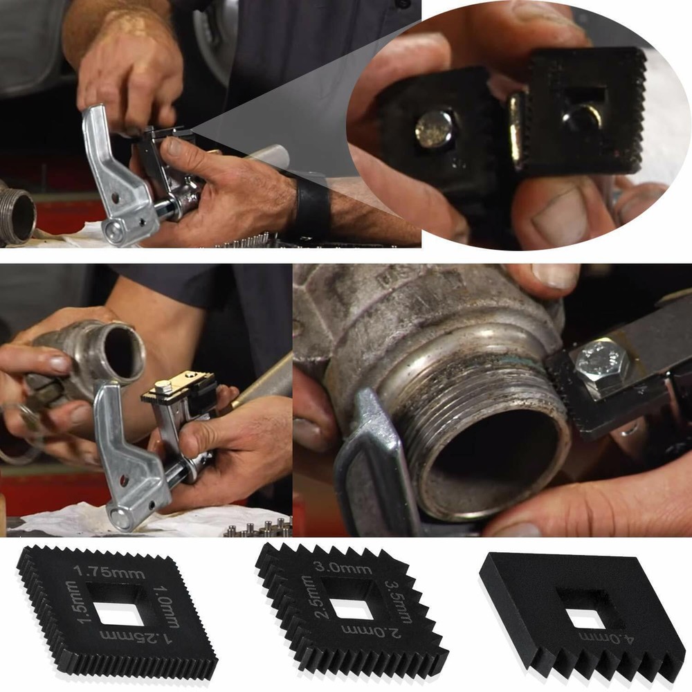 3PCS Metric Die Set for Universal Outside Thread Chaser Replace 202817