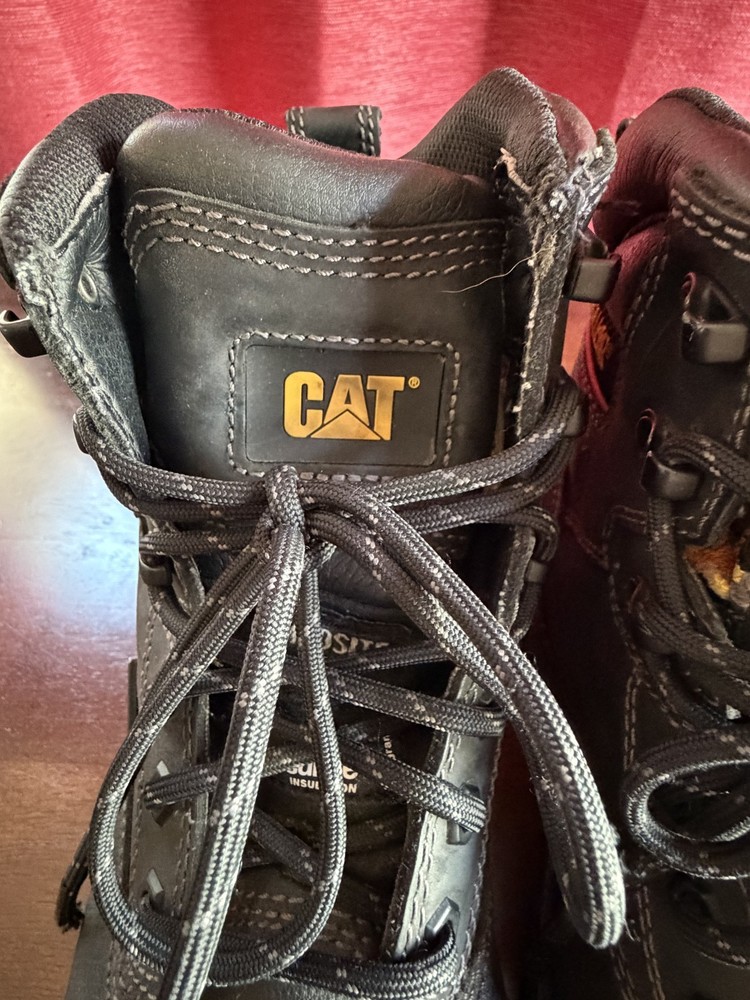 Caterpillar Precision Composite Toe Waterproof Work Boot Thinsulate Black Mens 7