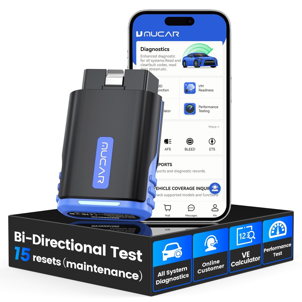 2026 MUCAR DriverScan Bidirectional All System Auto Diagnostic Tool OBD2 Scanner