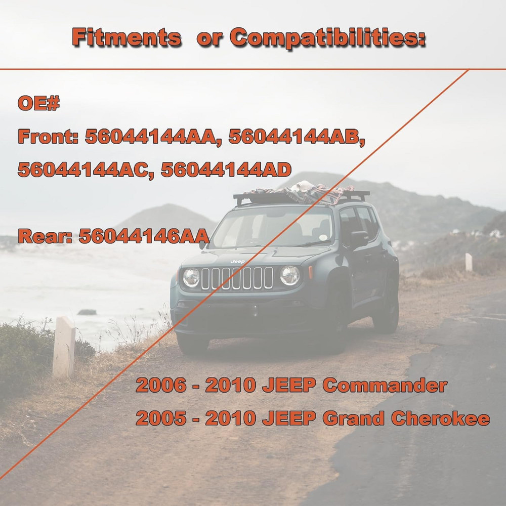 ABS Wheel Speed Sensor Front Rear Left Right Replacement for Commander 2006-2...