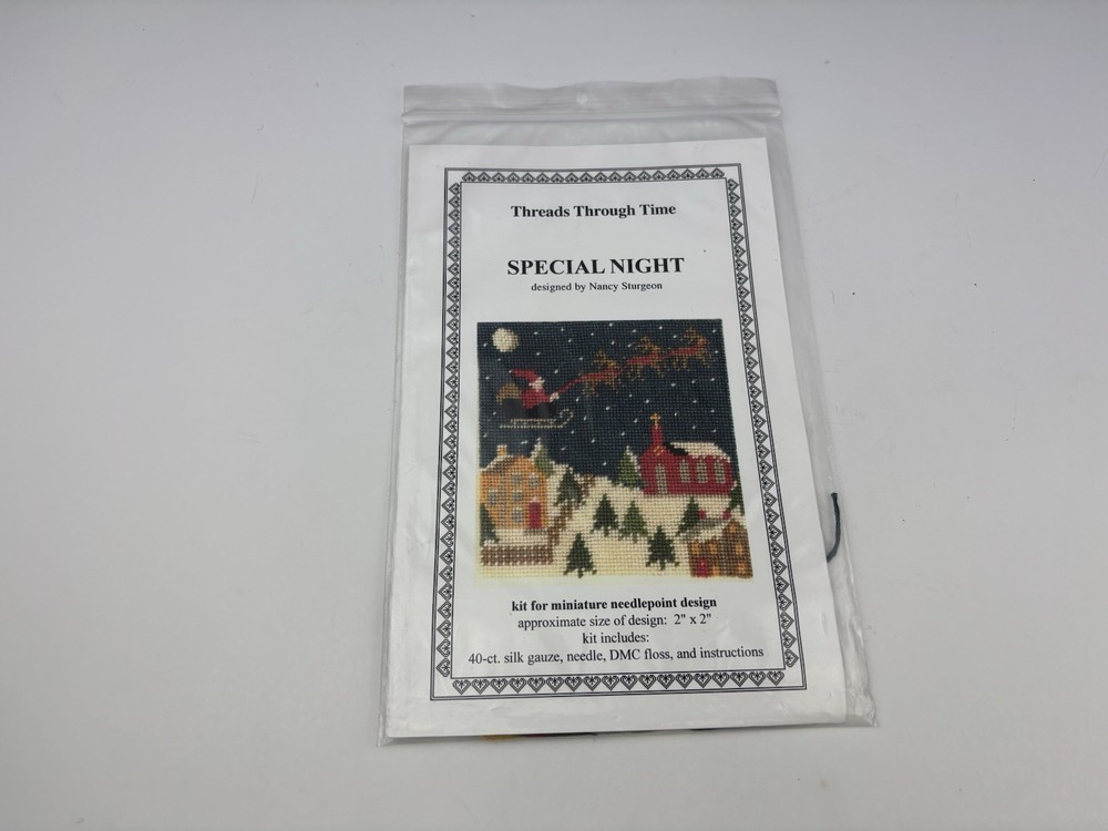 Threads Through Time Special Night Needlepoint Pattern Kit 6S
