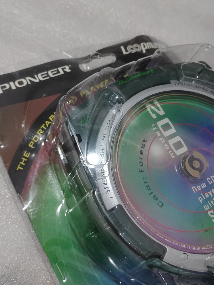New Old Stock, Untested, Pioneer Loopmaster PCD-002 Clear Portable CD Player