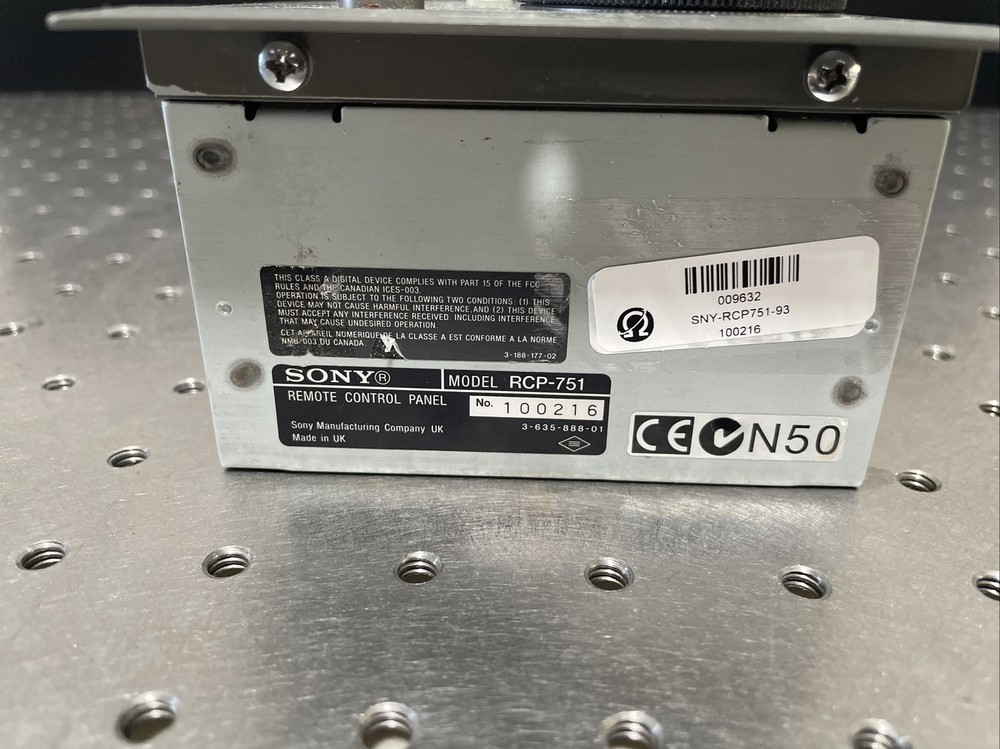 Sony Remote Control Panel RCP-751