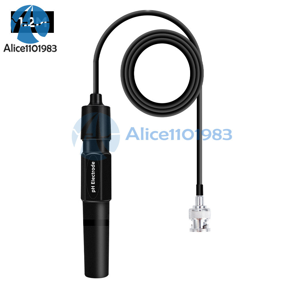 0~14pH Water Quality Analyzer PH online tester BNC Electrode probe Highprecision
