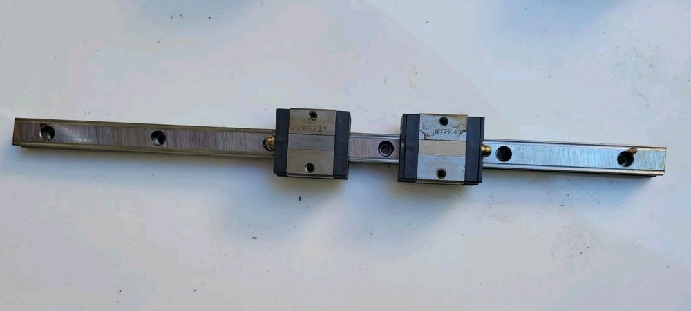 THK SHS15 13” Linear Guide Rail  2-Block Unit (Used)