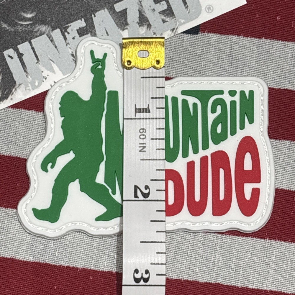 PvC 3D Mountain Dude Morale Tactical Hook And Loop Patch 2.5x3”