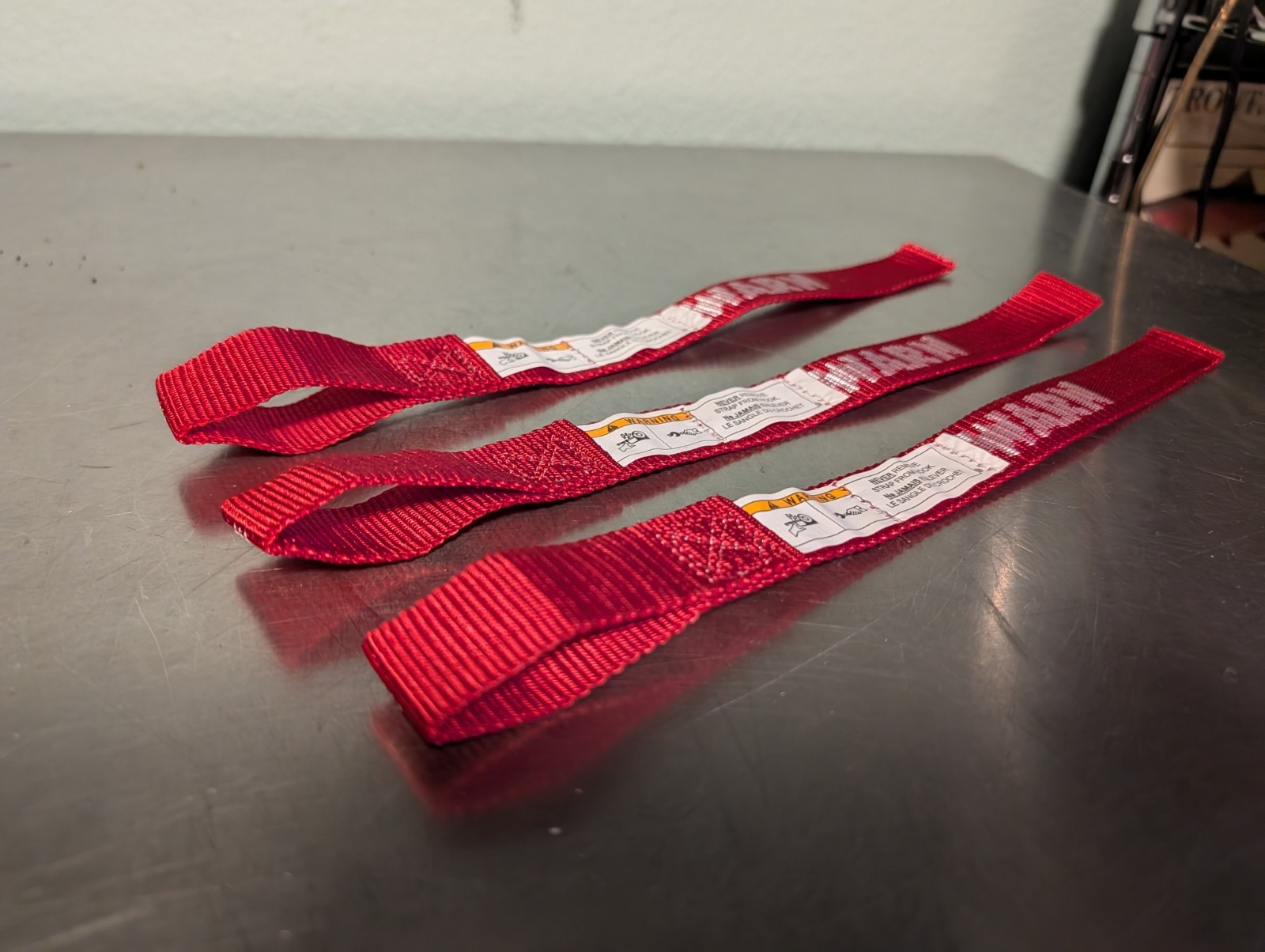 Warn 69645 Red Hook Strap Pull Grab(3ea)