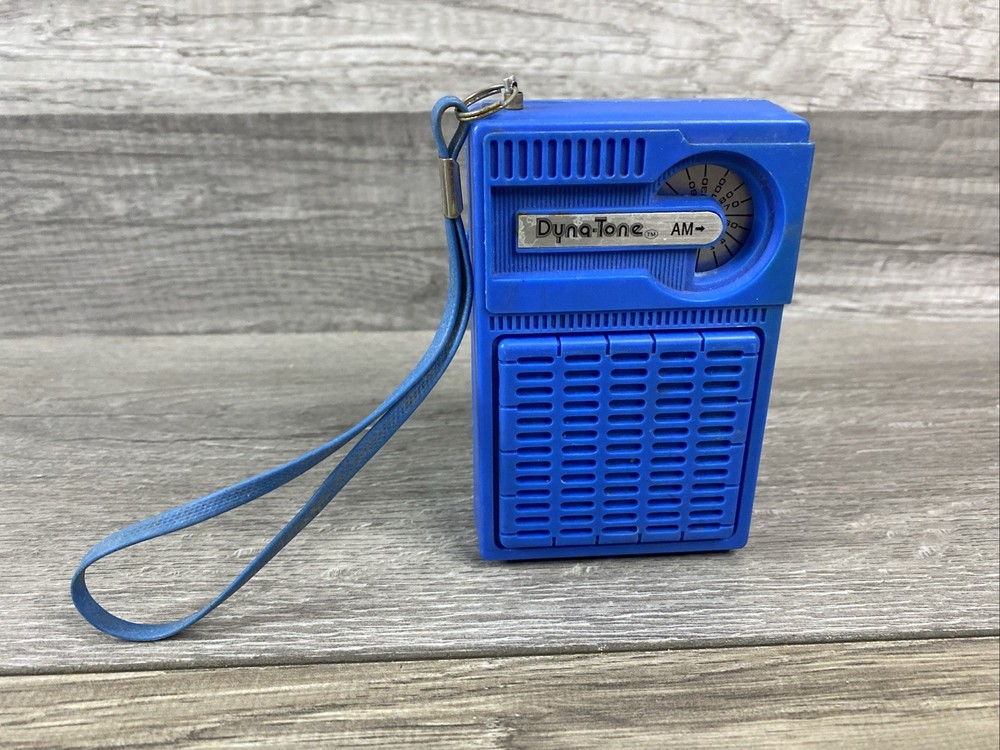DYNO-TONE Blue TRANSISTOR RADIO Tested Working