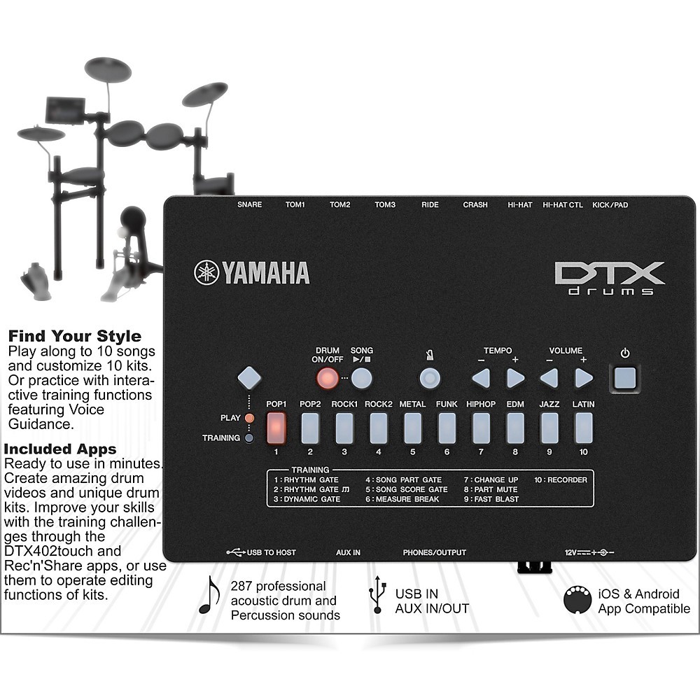 Yamaha DTX432K Electronic Drum Set