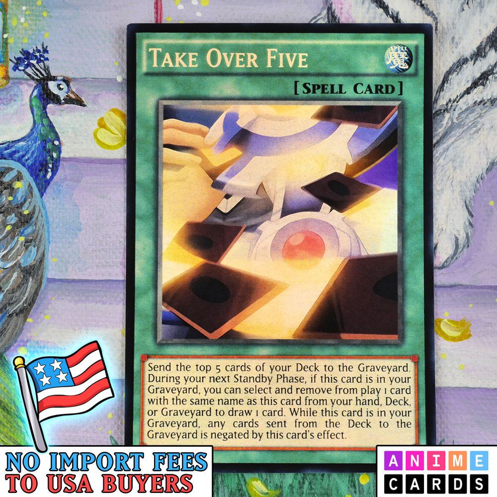 Take Over Five ANIME EFFECT HOLO card