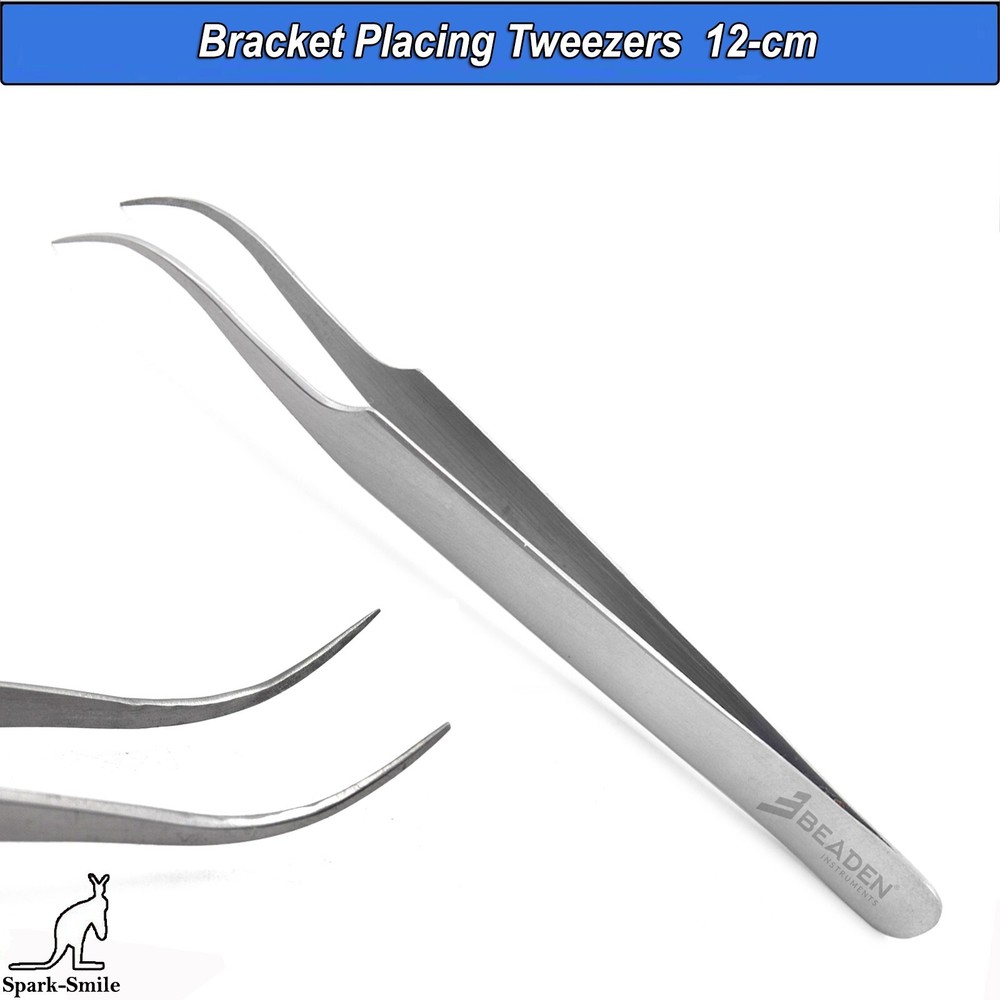 Bracket Removing Placing Tweezers Orthodontic Placement Forceps Dental Tools CE