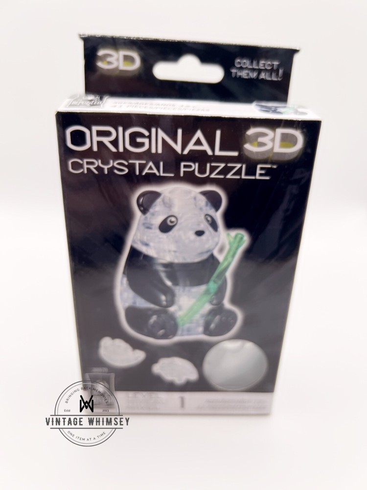 BePuzzled Panda 3D Crystal Puzzle NIP