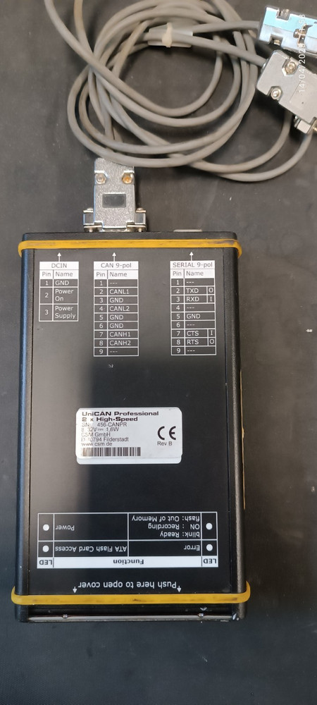 UniCAN Professional CAN Bus Data Logger / Data Acquisition System