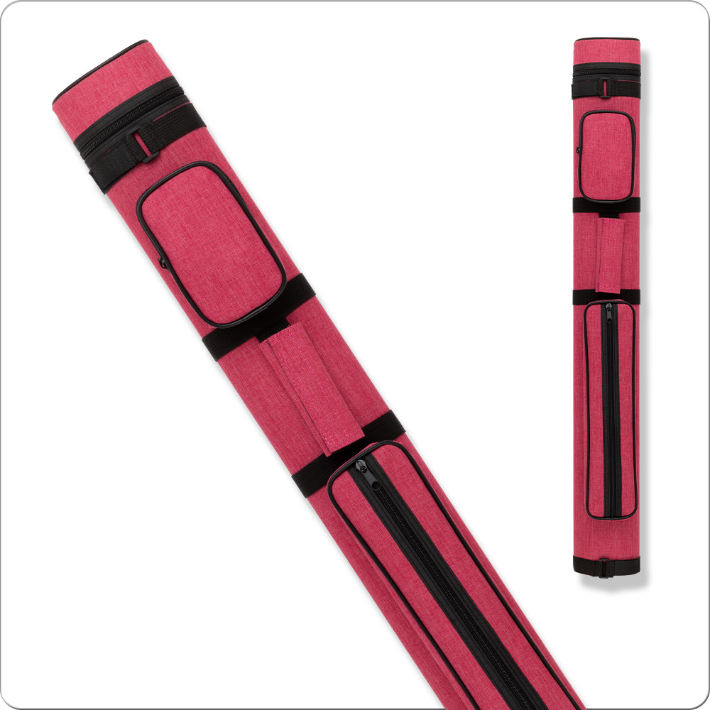 Action ACPC22 RED 2Bx2S Canvas Billiards Pool Cue Stick Case w/ Shoulder Strap