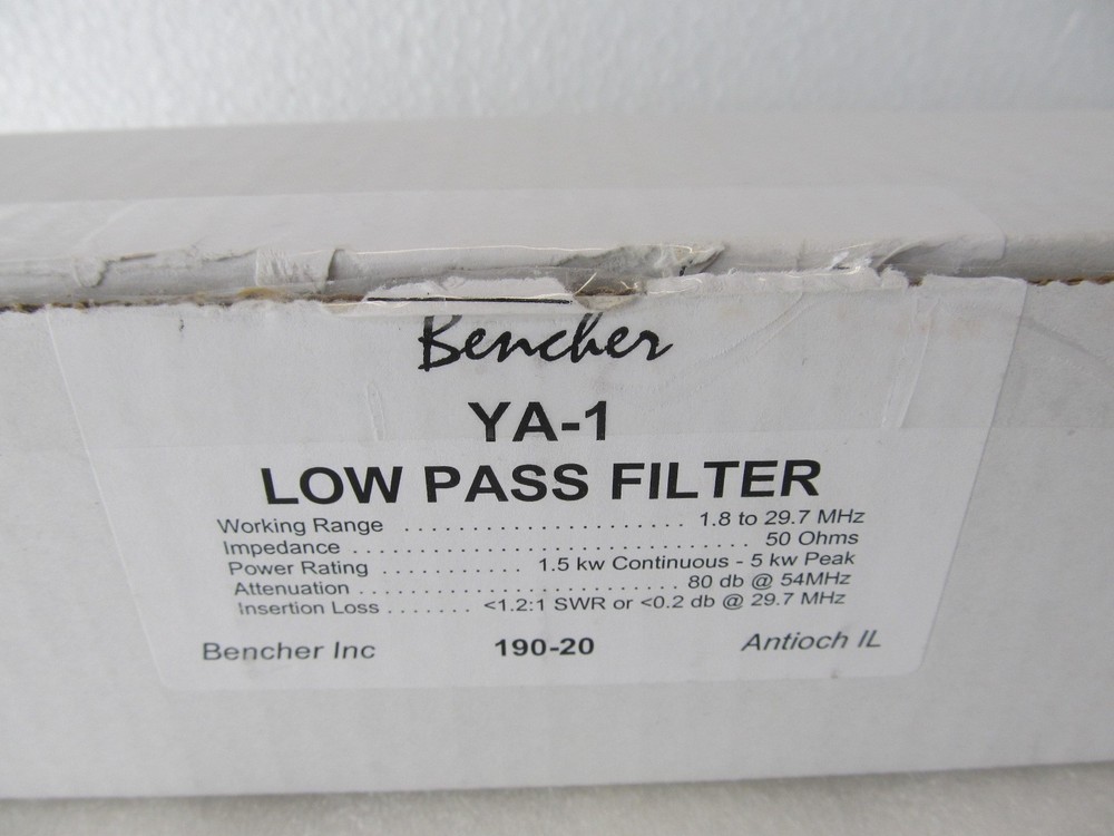 Bencher YA-1 Ham Radio Low Pass Filter w/ Box
