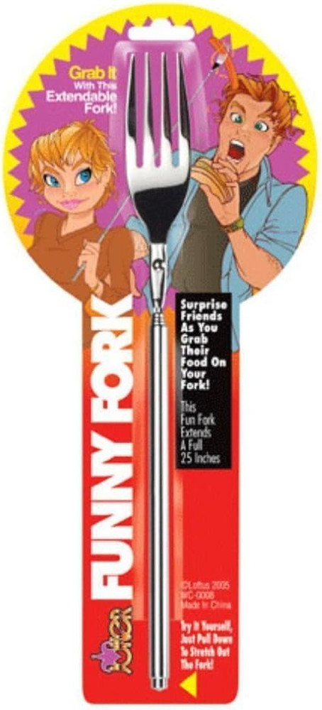 Funny Fork - Telescopic Table Ware, Extendable to 25" Inches