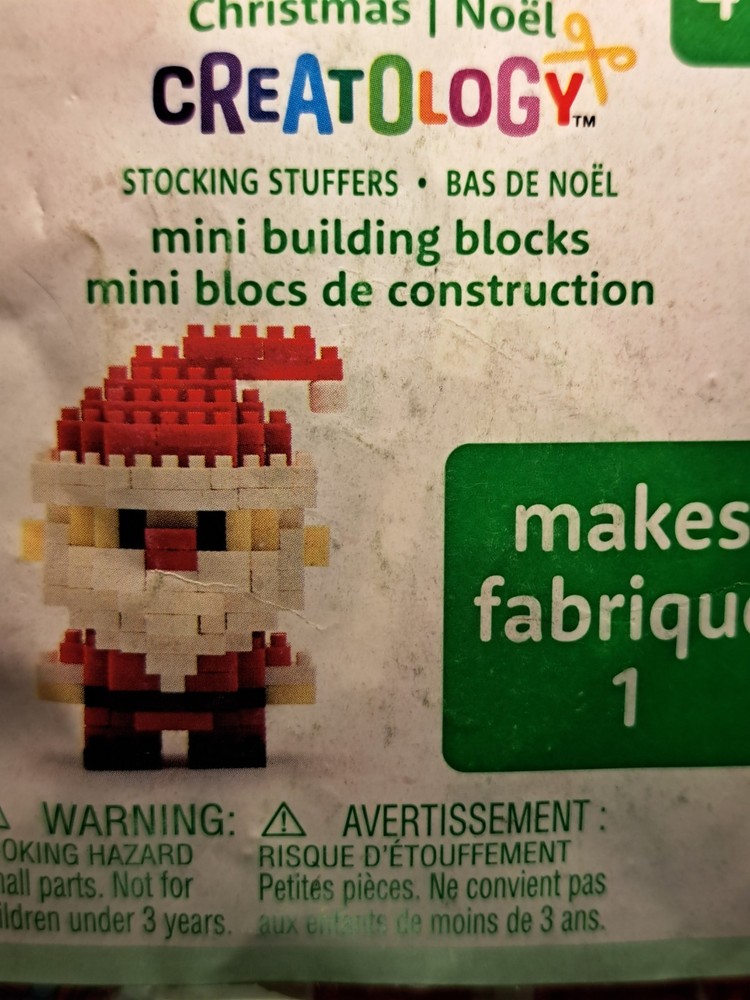CREATOLOGY Christmas Stocking Stuffer--mini blocks NEW