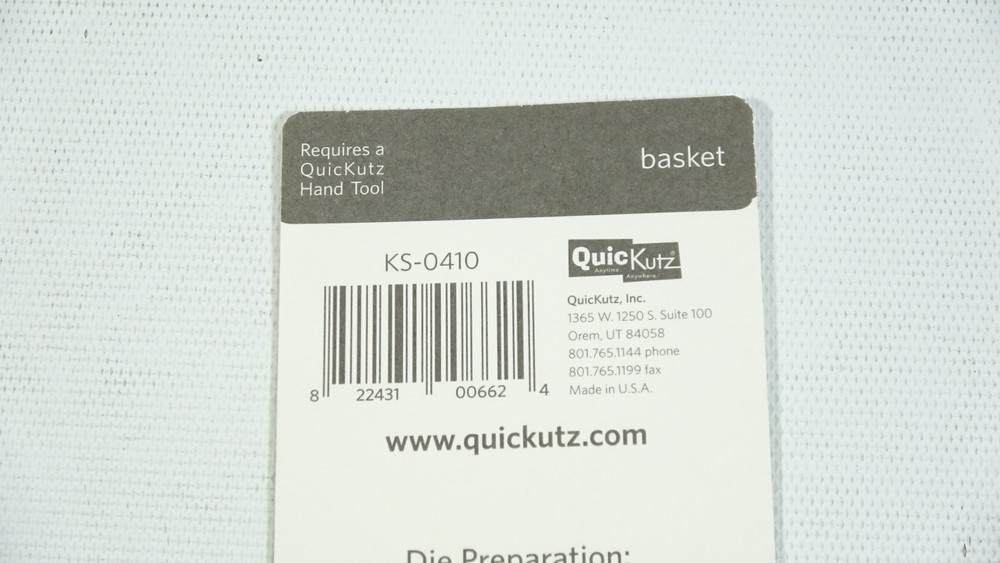 2005 Quickutz Cutting Dies Basket KS-0400