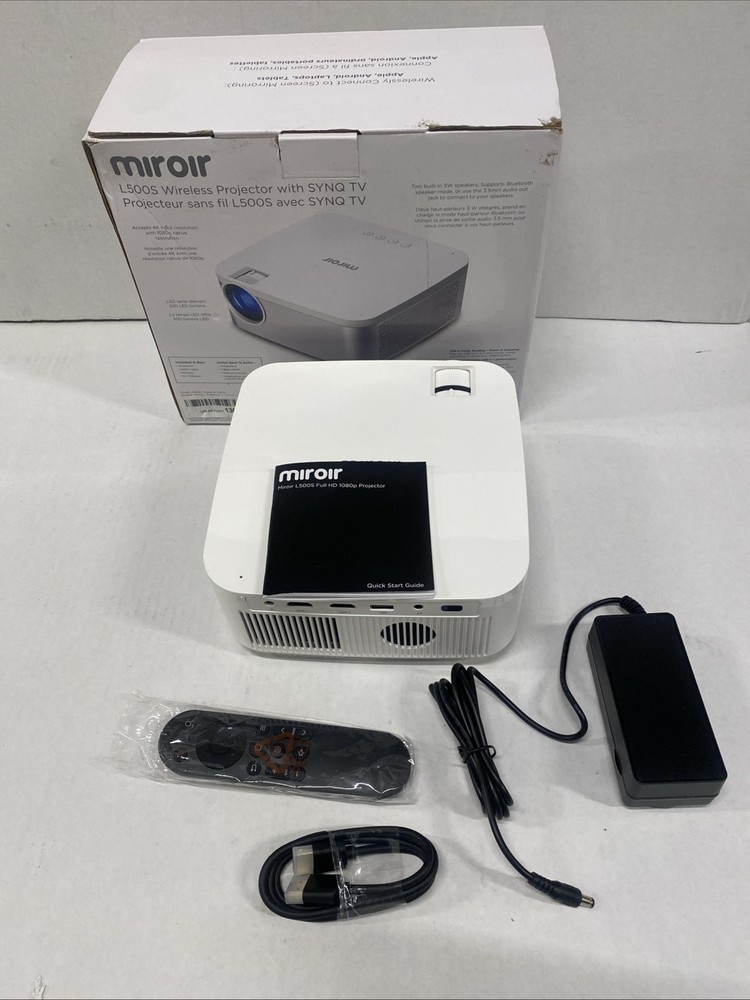 Mirror L500S Smart Mini Projector 5G Wi-Fi Bluetooth
