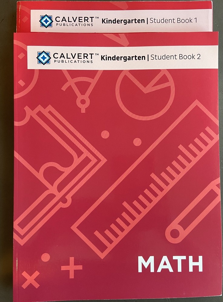 CALVERT Homeschool Curriculum Kindergarten Math Teacher Guide & Student Workbook