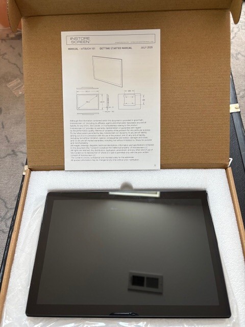 InStore Screen   -   InTOUCH 101