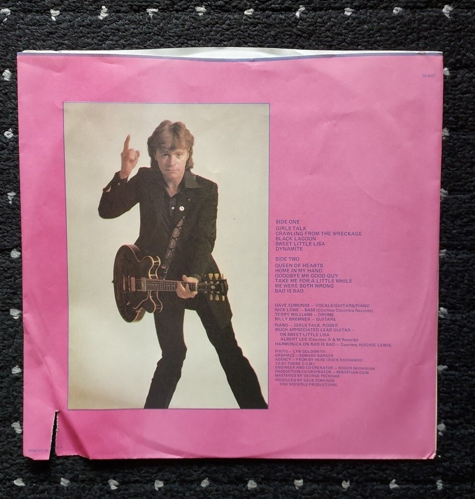Dave Edmunds vinyl " Repeat When Necessary " 1979 Swan Song Label