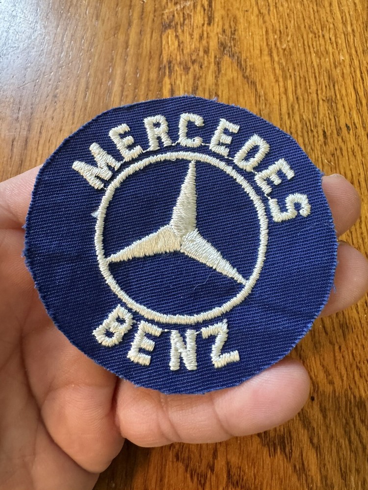 Mercedes Benz Embossed Patch 3” Fair Used Condition