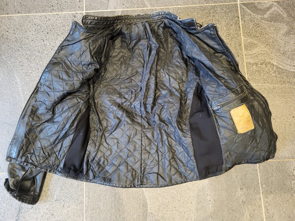 Duebel techno mode motorcycle leather jacket