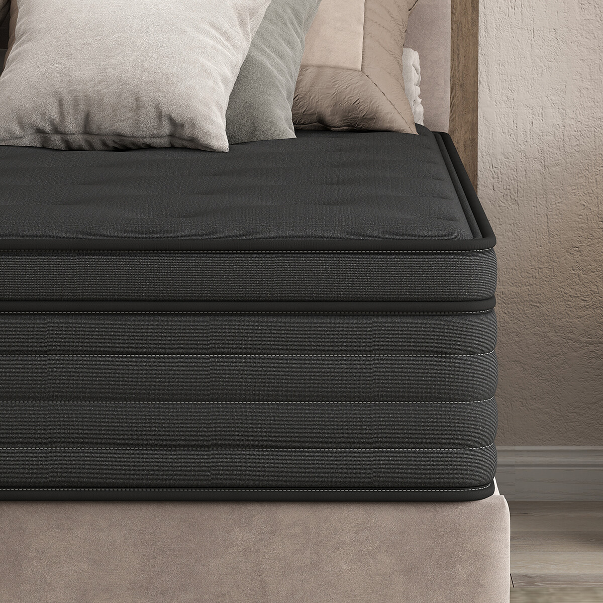 12"14" Twin Full Queen King Size Mattress Memory Foam Hybrid Spring Bed In a Box