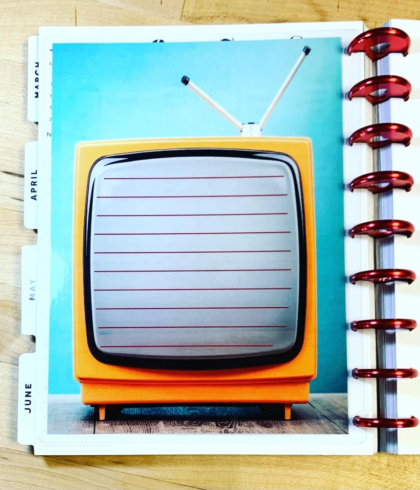 TV Show Episodes Series Tracker Dashboard Insert 4 use with HAPPY Planner